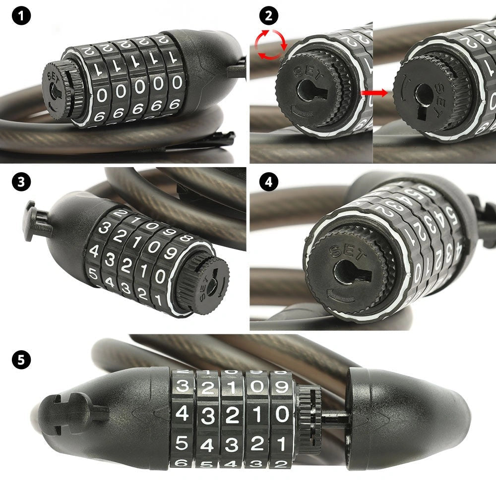 Electric Scooter Combination Cable Lock|Reliable Anti-Theft Security for Your Scooter